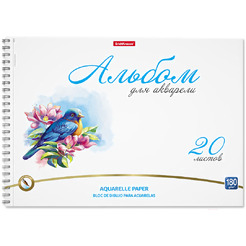 Альбом для акварели Erich Krause Birds и Juicy Fruits 63893 (2х20л)