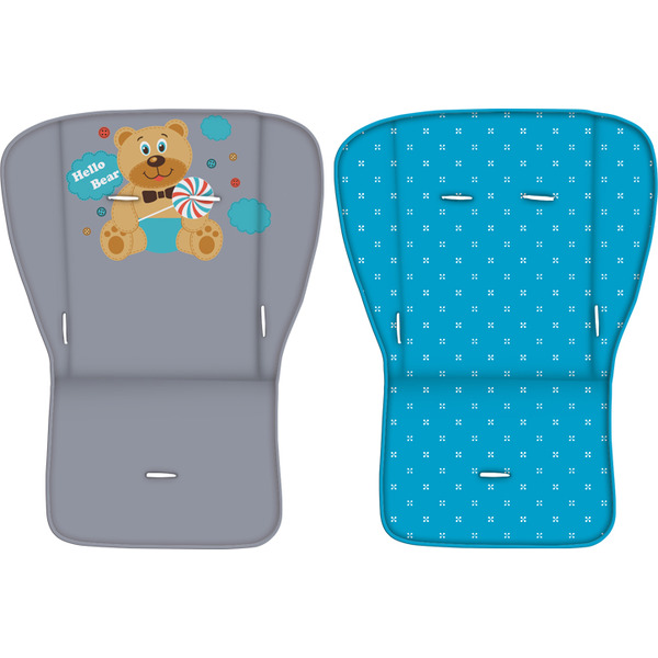 Коляска прогулочная «книга» Lorelli Foxy + Footcover 2017 Blue Hello Bear (10020521718A)