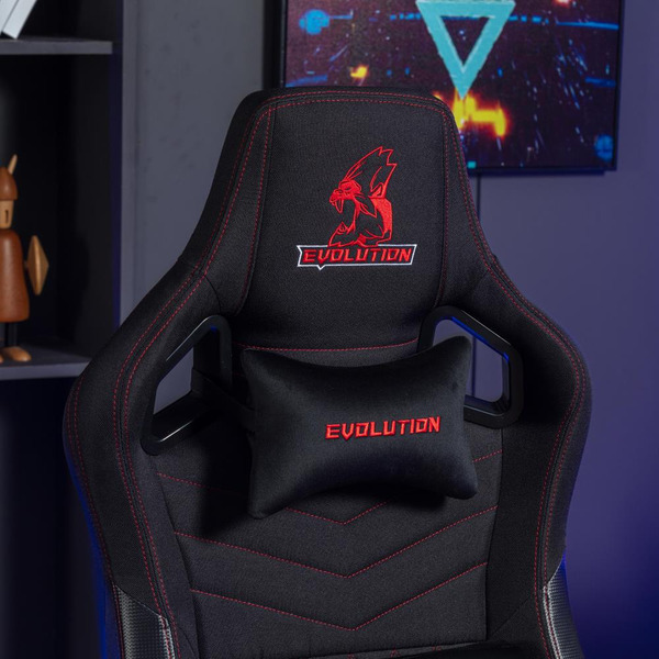 Игровое кресло Evolution Nomad PRO (черный/красный)