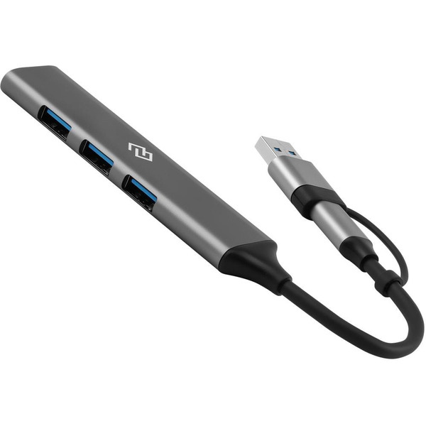 Разветвитель USB-C + USB-A Digma DHUB-4USB-AC-3.0