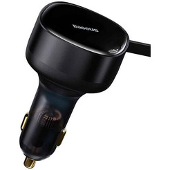 Автомобильное зарядное Baseus Enjoyment Retractable 2-in-1 Car Charger C+C 33W C00035500111-00