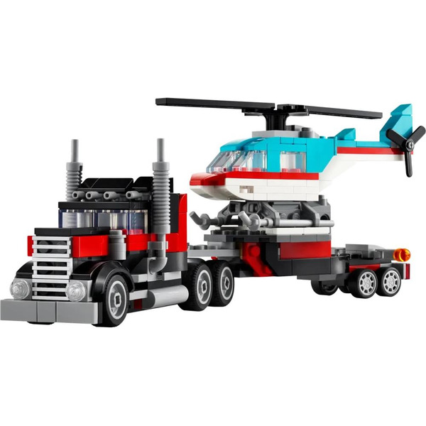 Конструктор Lego 31146 (Creator, Грузовик-платформа с вертолетом 3 в 1)