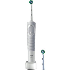Электрическая зубная щетка Oral-B Vitality D100 Starterkit + 2 насадки (серый)