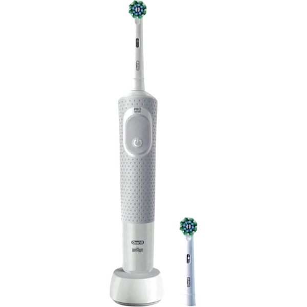 Электрическая зубная щетка Oral-B Vitality D100 Starterkit + 2 насадки (серый)