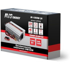 Автомобильный инвертор AVS 24/220V IN-1000W-24