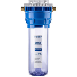 Корпус фильтра Гейзер 10SL 1/2 (прозрачный)