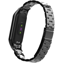 Ремешок Bingo Stainless для Xiaomi Mi Band 3/4 Черный