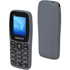 Кнопочный телефон Maxvi C45 (серый)