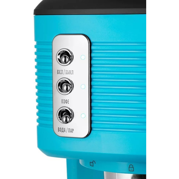 Кофеварка Kitfort КТ-7180-2 черно-бирюзовый