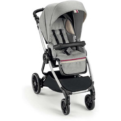 Универсальная коляска CAM Milano (2 в 1, бордовые полосы)