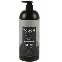 Гель-шампунь 2в1 мужской Touchforyou ПАРФЮМИРОВАННЫЙ 1л