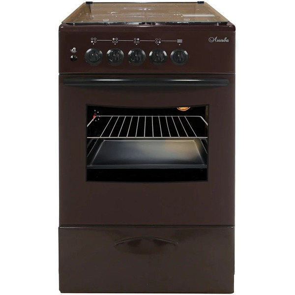 Плита газовая Лысьва ГП 400 М2С-2у (коричневый, стеклянная крышка)