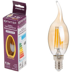Лампа светодиодная филаментная ЮПИТЕР JP6002-04
