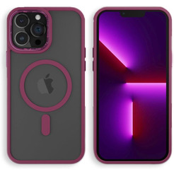 Задняя накладка CASE Acrylic MagSafe Apple iPhone 12 / 12 Pro бордовый