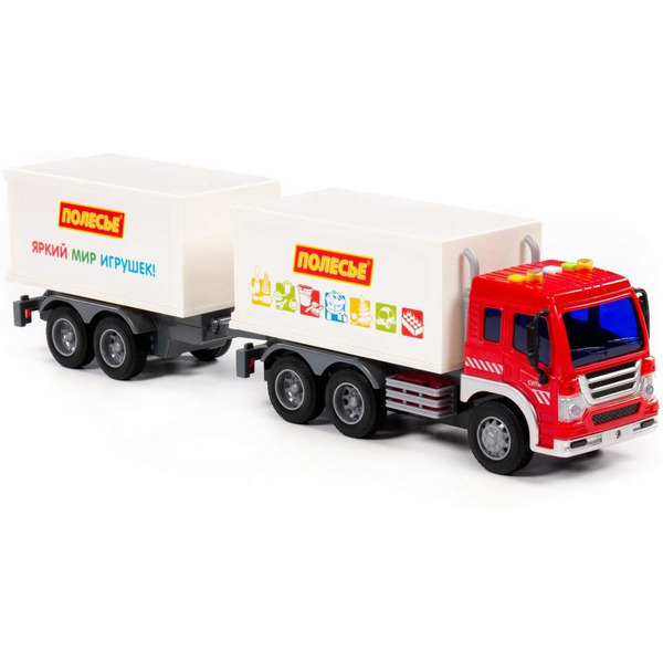 Автомобиль-фургон с прицепом Полесье 93134 Сити