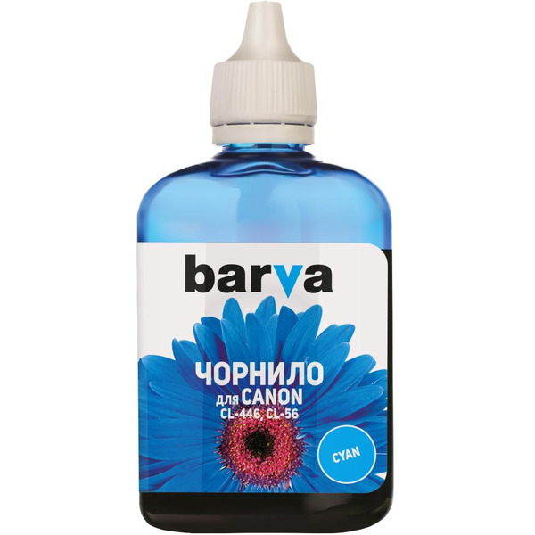 Чернила BARVA C446-438 CL-446/CL-56 (E404/MG2440/IP2840) CYAN 90 г