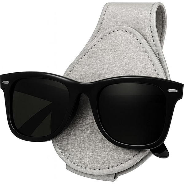 Автомобильный держатель для очков 5 ЭЛЕМЕНТ "Дай 5 Добру" (белый)