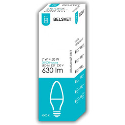 Светодиодная лампа Belsvet LED-M C37 7W 4000 К E27