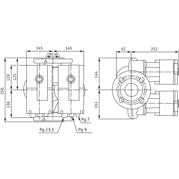 Насос WILO STRATOS-D 40/1-12 PN6/10 (2090464)