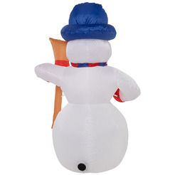 3D-фигура Neon-Night Снеговик с метлой 180 см 511-122