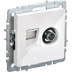 Розетка телевизионная IEK Brite РТВ/РК12-БрБ
