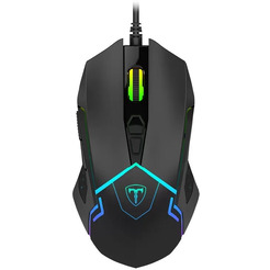 Проводная игровая мышь Defender T-Line Neon (Черный, 72372)