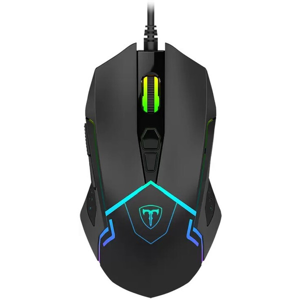 Проводная игровая мышь Defender T-Line Neon (Черный, 72372)