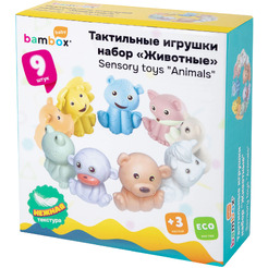 Тактильные кубики BAMBOX Животные 665906