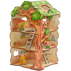 Сборная игрушка Woody Дом-дерево для Лешиков 00730