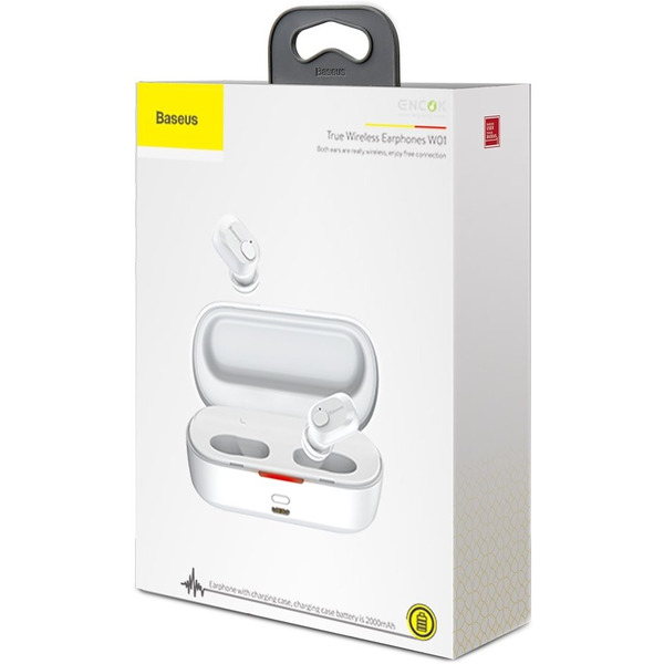 Наушники BASEUS Encok W01 (белый)