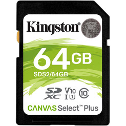 Карта памяти Kingston Canvas Select Plus SDXC 64GB (SDS2/64GB)