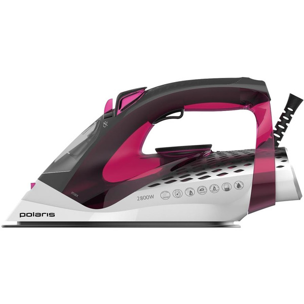 Утюг POLARIS PIR 2860AK 3m (черный/розовый)