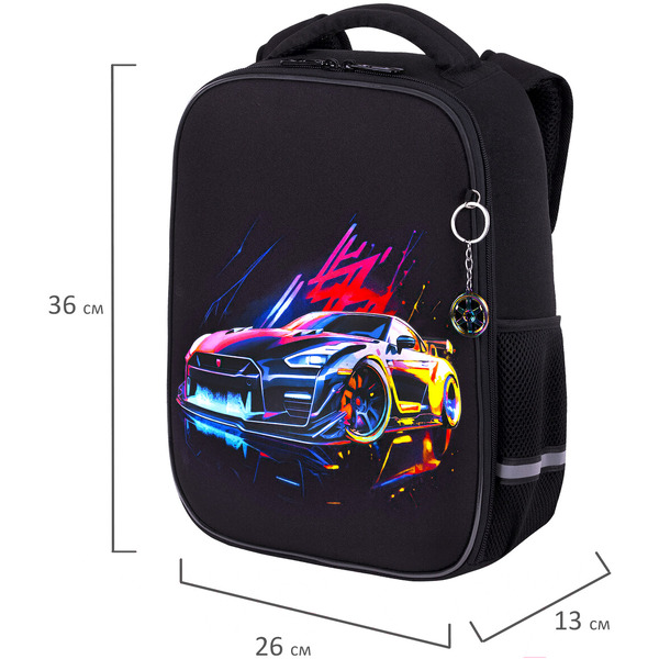 Школьный рюкзак BRAUBERG Light. Neon Drift 272027