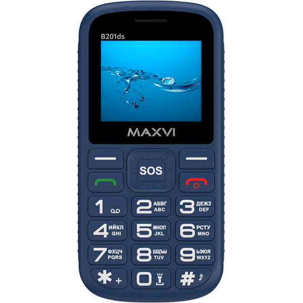 Мобильный телефон Maxvi B201ds (синий)