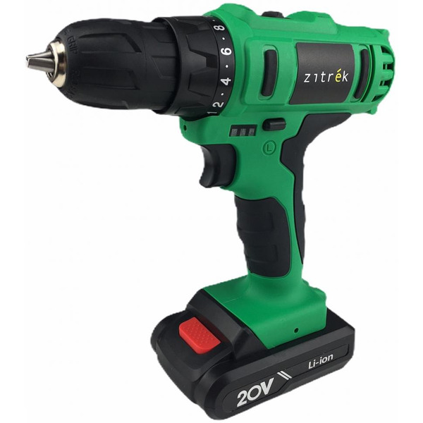 Дрель-шуруповерт Zitrek Greenpower 20-Li (063-4076) с 2-мя АКБ, кейс
