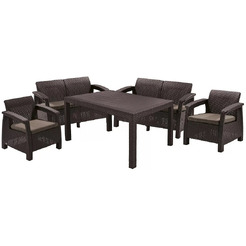 Набор уличной мебели Keter Corfu II Fiesta (коричневый)