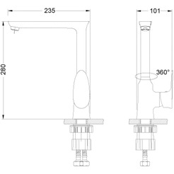 Смеситель для кухни Lemark LM0205C