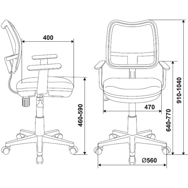 Компьютерное кресло Бюрократ CH-W797/LB/TW-55