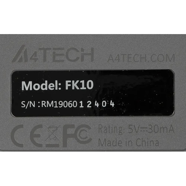 Клавиатура A4Tech Fstyler FK10 (черный/серый)