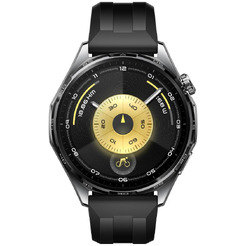 Смарт-часы HUAWEI Watch GT 6 46mm (ATM-B19) черный, с черным ремешком из фторэластомера
