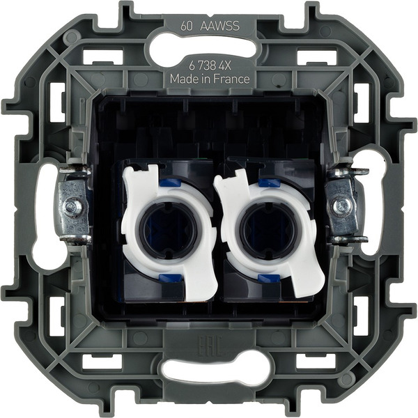 Розетка Legrand 673843 Inspiria (антрацит)