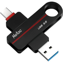 Флеш-накопитель Netac US18 USB 3.2+TypeC 64GB NT03US18C-064G-32BK