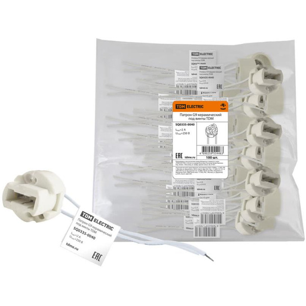 Патрон керамический под винты TDM ELECTRIC SQ0335-0040