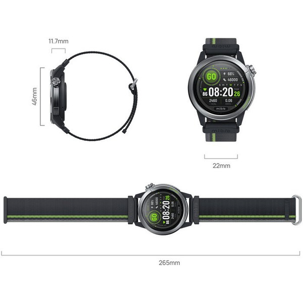 Умные часы Mibro GS Active 2 (темно-серый)