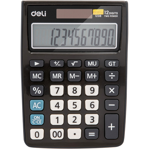 Калькулятор Deli E1238black
