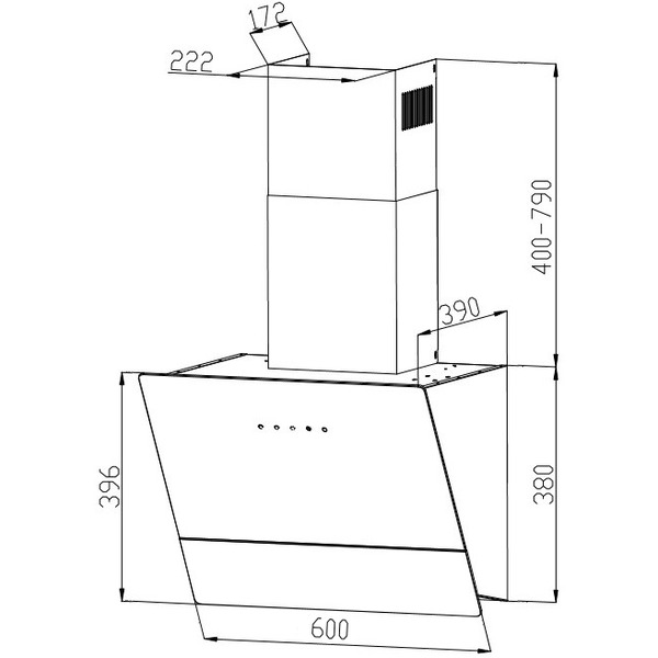 Вытяжка GRAND Lester GC 60 (черный)