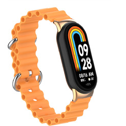Ремешок Bingo Ocean для XIAOMI Mi Band 8 Светло-оранжевый