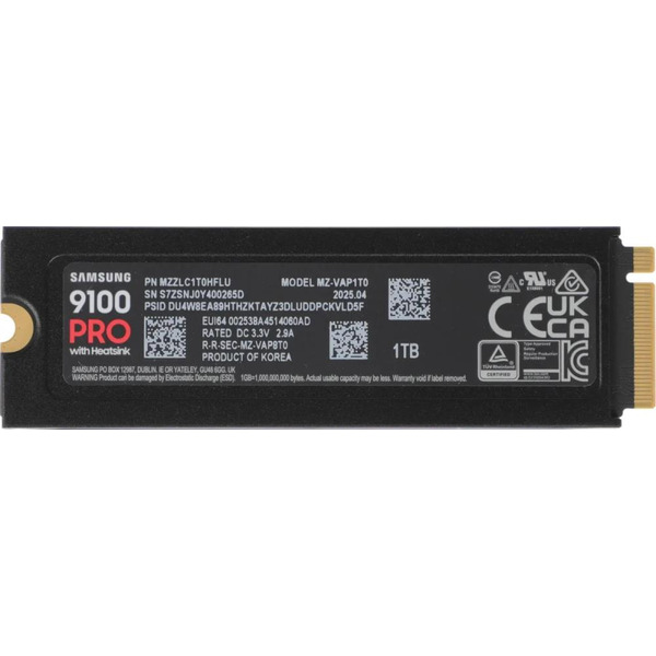 SSD Samsung 9100 Pro с радиатором 1TB MZ-VAP1T0CW