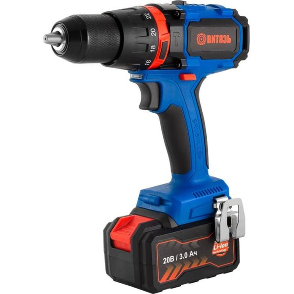 Дрель-шуруповерт Витязь ДА-424-2 (с 2-мя АКБ, кейс)