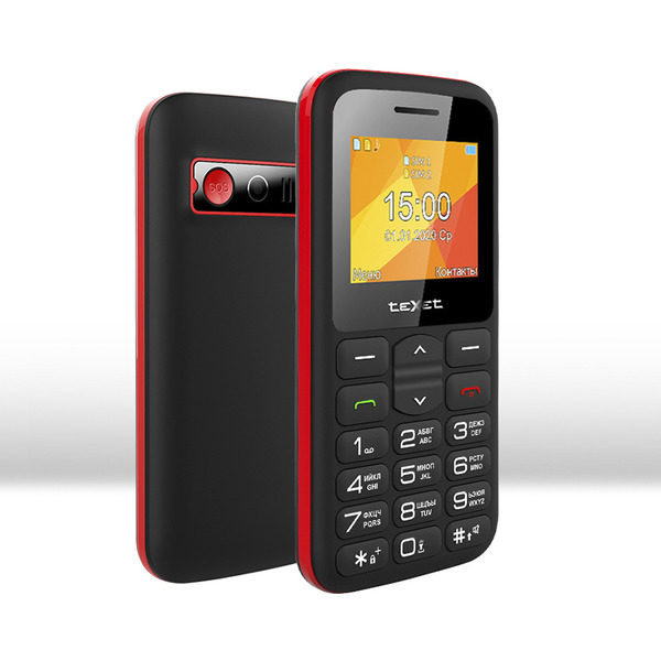 Мобильный телефон TeXet TM-B323 (черный/красный)